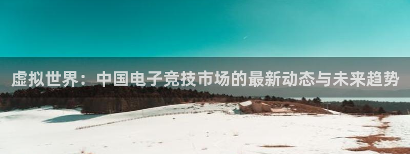 优贝娱乐注册平台：虚拟世界：中国电子竞技市场的最新动态与未来